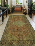 Vintage Dannee Rust/Beige Runner, 4'11" x 9'10"