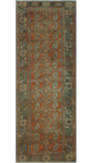 Vintage Dhamar Rust/Brown Runner, 3'6 x 9'4