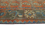 Vintage Dhamar Rust/Brown Runner, 3'6" x 9'4"