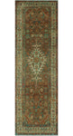 Vintage Bemelle Grey/Ivory Runner, 3'3 x 10'6