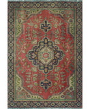 Vintage Culbart Magenta/Navy Rug, 3'0" x 4'4"