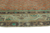 Vintage Charlott Rust/Beige Runner, 3'1" x 10'5"