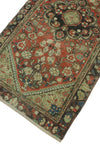 Vintage Radbourn Rust/Charcoal Rug, 3'6" x 6'7"