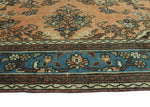 Vintage Basmala Rust/Blue Rug, 7'6" x 9'9"