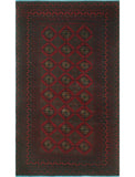 Vintage Royston Red/Navy Rug, 3'7" x 6'0"