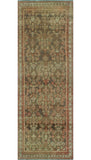 Semi Antique Braleah Brown/Rust Runner, 3'6" x 10'1"