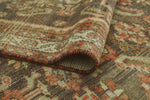 Semi Antique Braleah Brown/Rust Runner, 3'6" x 10'1"