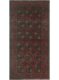 Vintage Adalia Red/Burgundy Rug, 3'6" x 6'10"