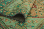 Vintage Sheri Rust/Green Rug, 3'1" x 4'10"