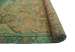 Vintage Sheri Rust/Green Rug, 3'1" x 4'10"