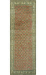 Semi Antique Salomeh Rust/Ivory Runner, 3'3" x 9'8"