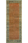 Vintage Khatole Rust/Blue Runner, 3'9" x 10'2"