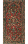 Vintage Marvyn Red/Beige Rug, 2'10 x 5'7