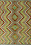 Balochi Brigham Rust/Green Rug, 5'1 x 6'8