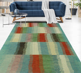 Winchester Niamat Blue/Rust Rug, 5'7" x 7'9"