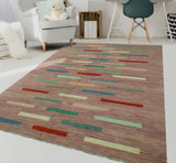 Winchester Chet Purple/Green Rug, 6'5" x 9'8"