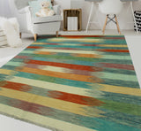 Winchester Marisol Ivory/Blue Rug, 6'11" x 9'10"