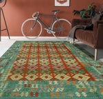 Sangat Halil Lt. Green/Rust Rug, 8'4" x 11'3"