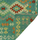 Sangat Cristina Green/Rust Rug, 6'9" x 9'6"