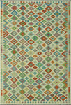 Sangat Ferdows Ivory/Green Rug, 6'10 x 9'9