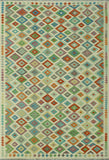 Sangat Ferdows Ivory/Green Rug, 6'10 x 9'9