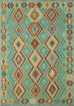 Sangat Alev Lt. Green/Rust Rug, 5'9 x 8'0