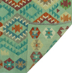 Sangat Alev Lt. Green/Rust Rug, 5'9" x 8'0"