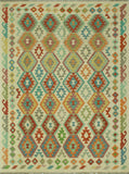Sangat Addis Ivory/Rust Rug, 5'11 x 7'11