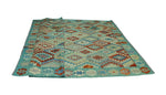 Sangat Perye Lt. Blue/Rust Rug, 6'11" x 9'11"