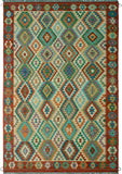 Sangat Lorine Ivory/Rust Rug, 6'8 x 9'10