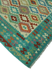 Sangat Karma Ivory/Turquoise Rug, 7'1" x 10'0"
