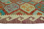 Sangat Gulshakh Purple/Ivory Runner, 2'8" x 9'5"