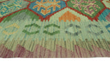 Sangat Cary Lt. Green/Purple Runner, 2'9" x 9'10"