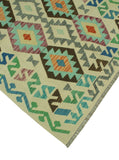 Sangat Grover Ivory/Green Rug, 4'0" x 5'9"