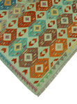 Sangat Braylen Lt. Blue/Rust Rug, 5'0" x 6'5"