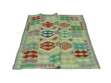 Sangat Ardelia Lt. Green/Rust Rug, 4'10" x 6'8"