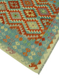 Sangat Elvin Lt. Green/Rust Rug, 5'1" x 6'3"