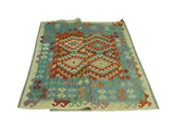 Sangat Elvin Lt. Green/Rust Rug, 5'1" x 6'3"