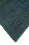 Vintage Aquanett Blue/Charcoal Rug, 8'11" x 11'9"