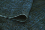 Vintage Aquanett Blue/Charcoal Rug, 8'11" x 11'9"