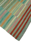 Winchester Omayma Green/Orange Rug, 5'2" x 6'5"