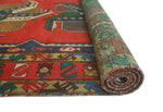 Fine VTG Dannalee Red/Blue Runner, 4'7" x 10'6"
