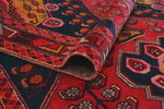 Fine VTG Melek Red/Navy Runner, 4'3" x 9'11"