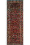 Fine VTG Asianne Red/Blue Runner, 3'1" x 8'4"