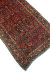 Fine VTG Asianne Red/Blue Runner, 3'1" x 8'4"