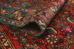 Fine VTG Asianne Red/Blue Runner, 3'1" x 8'4"
