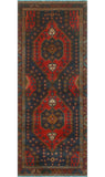 Fine VTG Layla Rust/Navy Runner, 3'9" x 9'9"