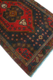 Fine VTG Layla Rust/Navy Runner, 3'9" x 9'9"