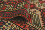 Fine VTG Yafeu Beige/Rust Runner, 3'5" x 10'11"