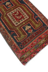 Fine VTG Rahimat Navy/Rust Runner, 2'9" x 10'11"